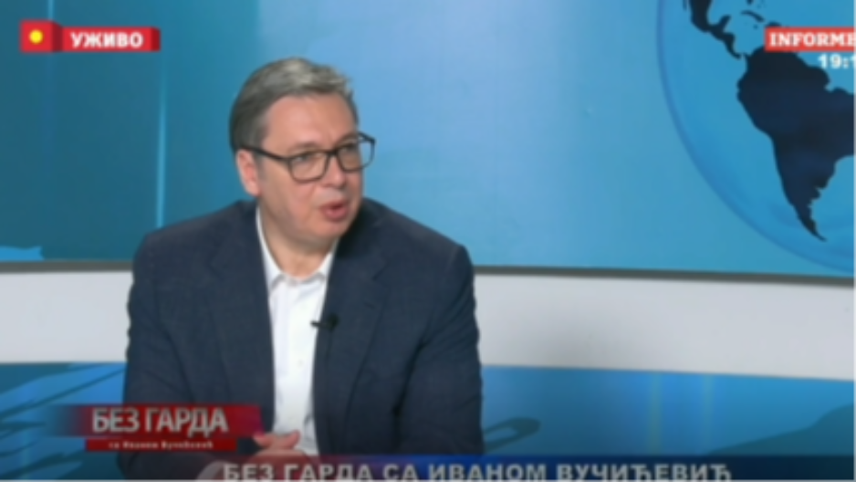 VUČIĆ O AKTUELNIM TEMAMA Predsednik gost TV Lav plus iz Čačka
