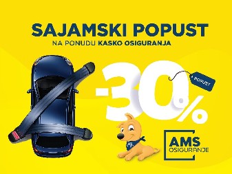 AMS Osiguranje: Provedite vikend na Sajmu automobila i iskoristite 30% popusta na ponudu Kasko osiguranja