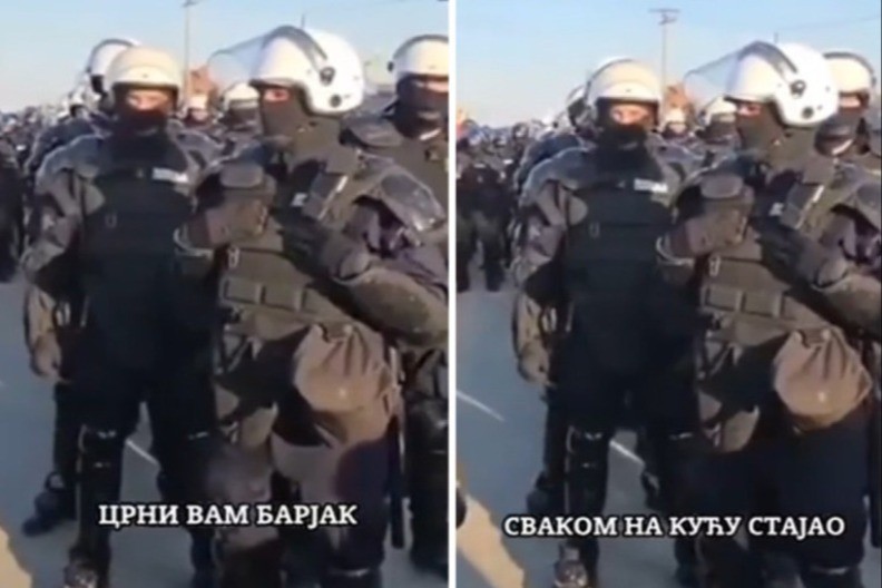 UŽAS! Blokaderi kunu policajce, priželjkuju im smrt i crne barjake na kućama!