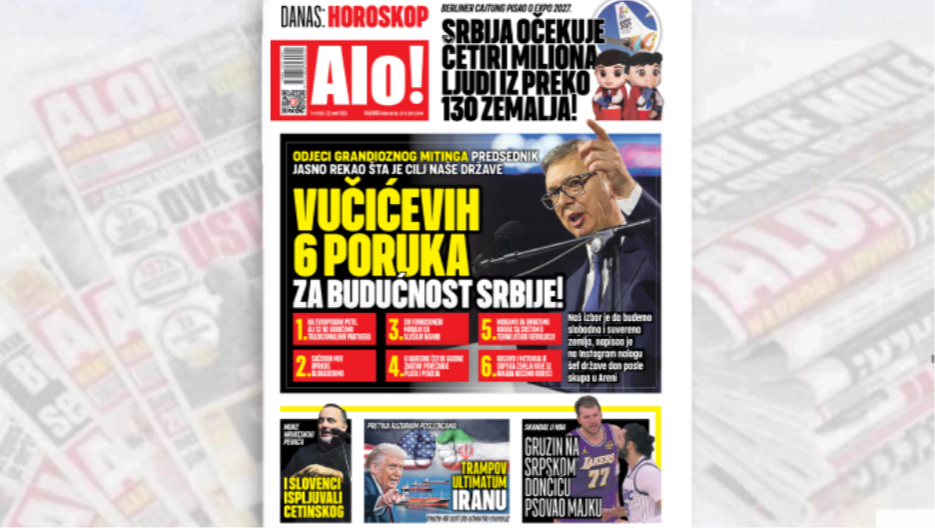 VUČIĆEVIH 6 PORUKA ZA BUDUĆNOST SRBIJE Odjeci grandioznog mitinga, predsednik jasno rekao šta je cilj naše države