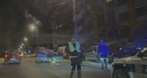 TEŠKA NESREĆA U USTANIČKOJ Automobil se prevrnuo na krov