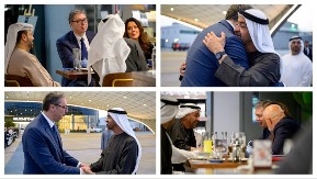 VUČIĆ TREĆI SVETSKI, A PRVI EVROPSKI LIDER KOJI JE POSETIO EMIRATE OD POČETKA SUKOBA! Iznenadna, ali važna poseta, evo kako su ga dočekali