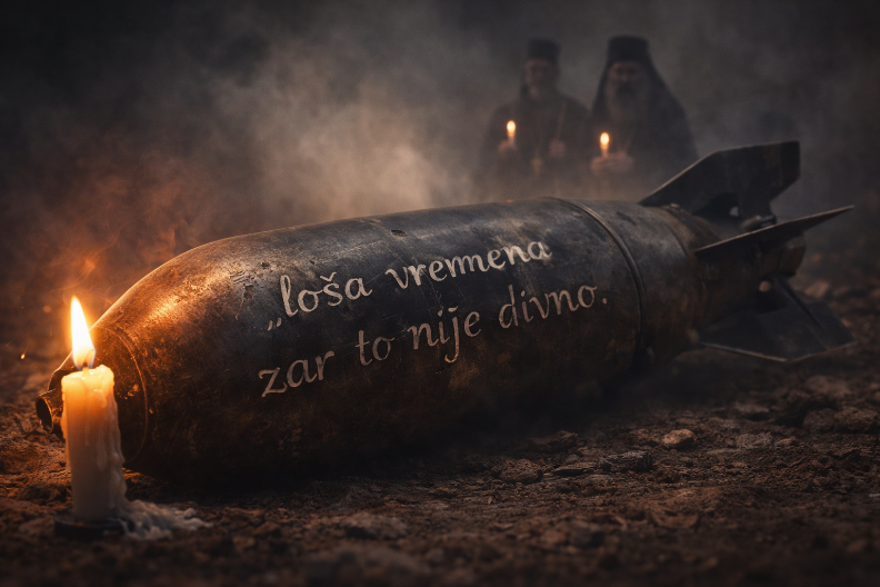 JEZIVA PORUKA NA BOMBI! Patrijarh otkrio detalj koji ledi krv – Srbija u suzama