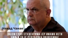 "CILJ NAM JE REPUBLIKA VOJVODINA!" Separatista Čanak: Mi i studenti imamo isti cilj!