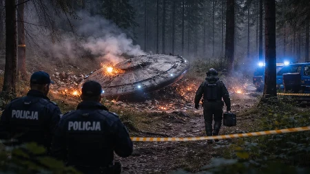 PANIKA U POLJSKOJ! NLO pao u šumu, policija i specijalci na terenu – misterija raste!