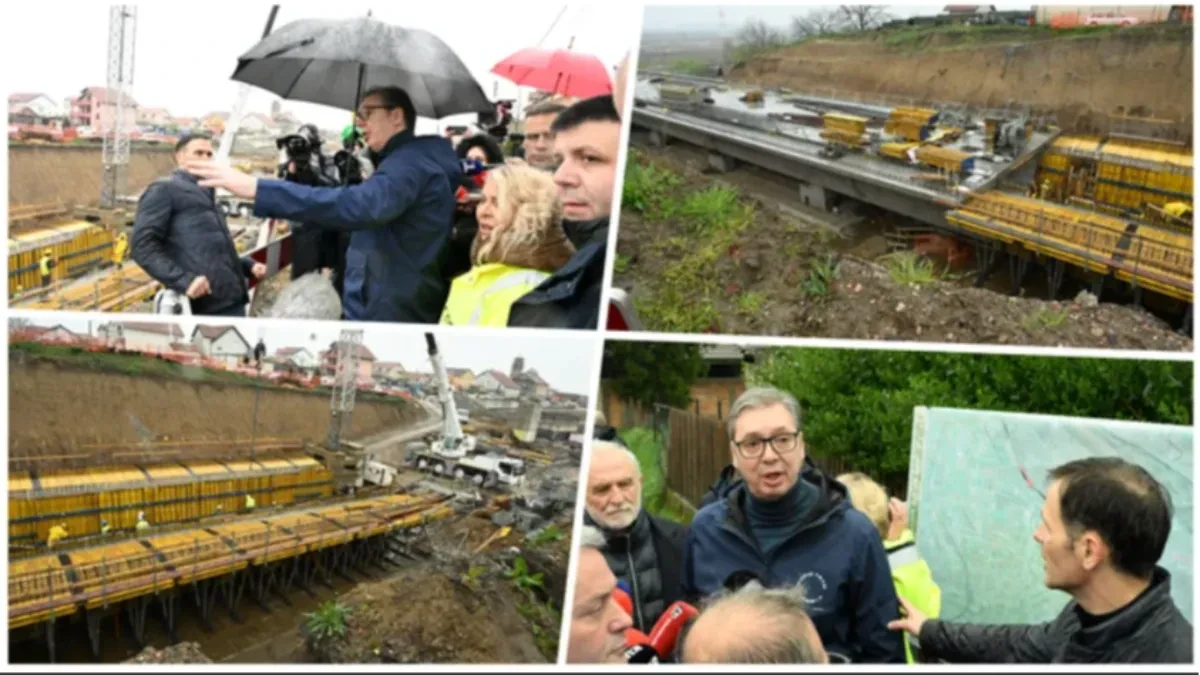 OD CENTRA DO AERODROMA ZA PAR MINUTA! Vučić obišao mega-projekat – Srbija dobija BRZINU 21. VEKA!