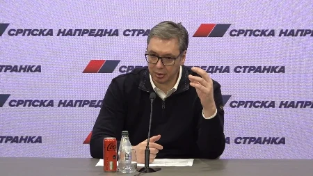 VUČIĆ SAOPŠTAVA REZULTATE IZBORA 