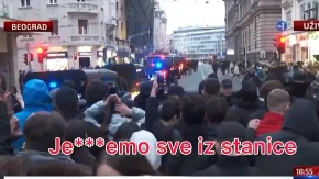 JEZIVI SNIMAK! Blokaderi psuju i pozivaju na ubistvo policajaca, UZVIKUJU 1312! (VIDEO)