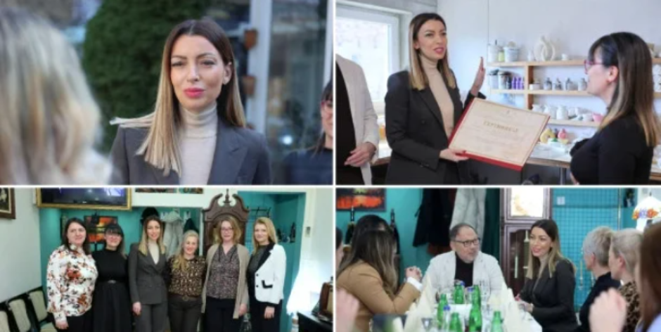 MINISTARKA MESAROVIĆ U KULI SA ŽENAMA PREDUZETNICIMA Uručila sertifikat za stare zanate Mirjani Karalić NAJAVLJEN NOVI KONKURS