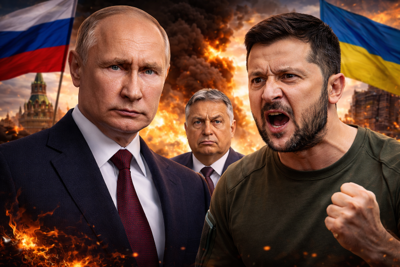 RUSIJA BESNA ZBOG PRETNJI ORBANU! Moskva žestoko udarila na Zelenskog: „Politički klovn koji glumi Trampa“