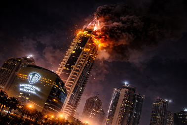 EKSPLOZIJA KOJA JE ZALEDILA SVET! Projektil razneo neboder u Dubaiju (VIDEO)