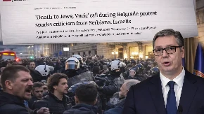 BRUKA BLOKADERA KOJA JE ZGROZILA SVET! „Smrt Jevrejima i Vučiću“ – skandiranje sa protesta izazvalo MEĐUNARODNI SKANDAL