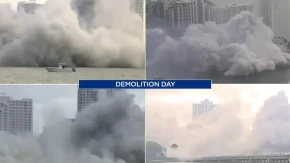 EKSPLODIRAO LUKSUZNI HOTEL ZA 20 SEKUNDI! Nestao u trenu, stravičan snimak iz Majamija (VIDEO)