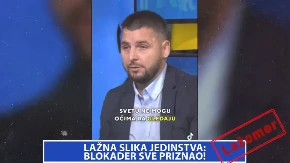LAŽOMER: Lažna slika jedinstva - blokader sve priznao! (VIDEO)