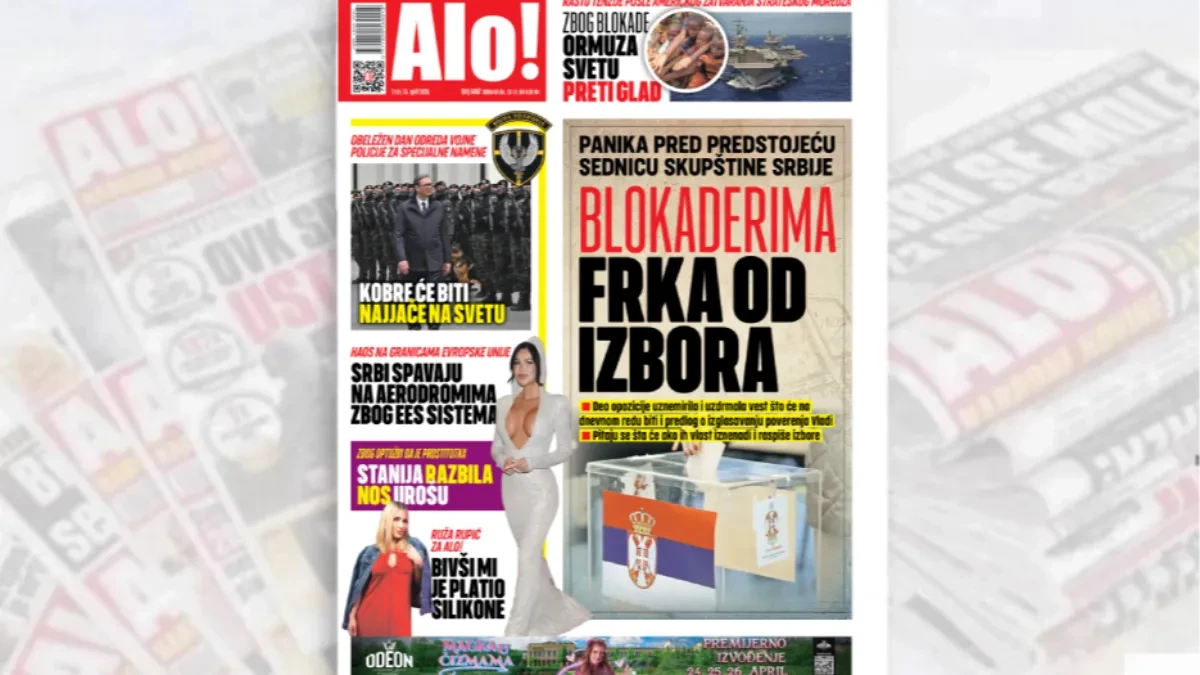 BLOKADERIMA FRKA OD IZBORA Panika pred predstojeću sednicu Skupštine Srbije