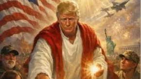 ŠTA BI? Tramp obrisao sliku koja ga prikazuje kao Isusa, pa počeo da se "pravda": Trebalo je da...