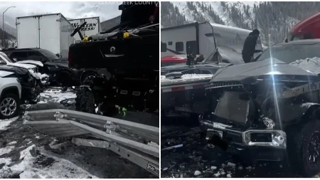 SLUPALO SE 75 VOZILA! Stravičan lančani sudar, 19 povređenih (FOTO/VIDEO)