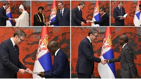 VUČIĆ PRIMIO AKREDITIVNA PISMA AMBASADORA MAROKA I JOŠ PET ZEMALJA: Nastavljamo saradnju (FOTO)