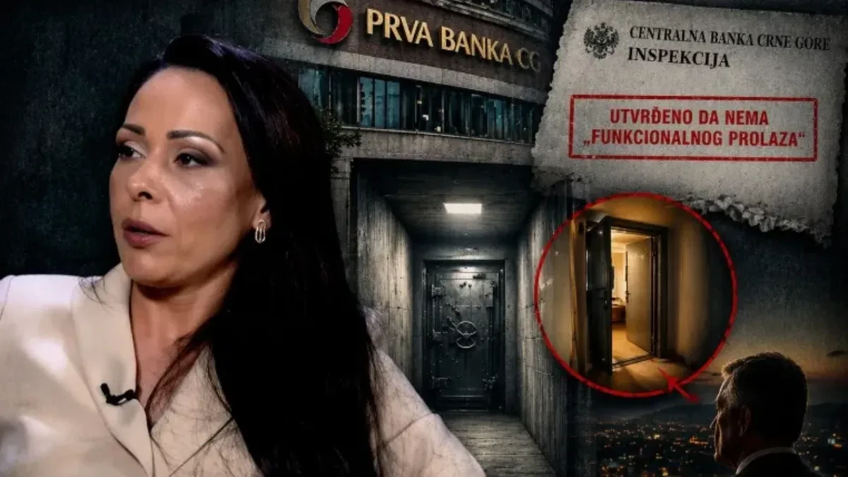 PEŠUKIĆ POTVRDILA POSTOJANJE TAJNOG PROLAZA: Metalna vrata do trezora Prve banke - sumnja u zaključak inspekcije CBCG