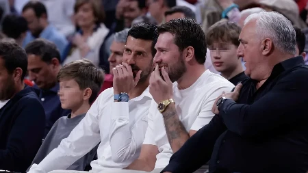 SAMO SE JEDAN RADOVAO Evo kako su Novak Đoković i Luka Dončić reagovali na koševe 