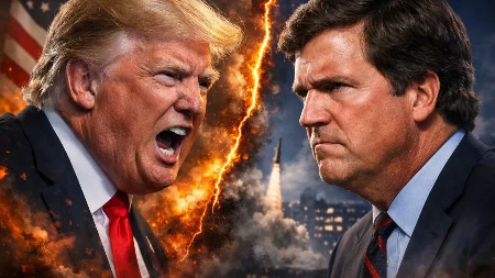 „GLUP JE, PRECENJEN I NEMA POJMA!“ Tramp brutalno razvalio Karlsona – sukob eksplodirao pred celom Amerikom!