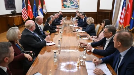 VUČIĆ SA BEHTEL–ENKA O NAPRETKU NA MORAVSKOM KORIDORU 