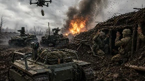 FRONT SE PRETVARA U PAKAO BEZ LJUDI! Ukrajina pustila robote koji nose 30 kg eksploziva – Rusi podigli karton i predali se!