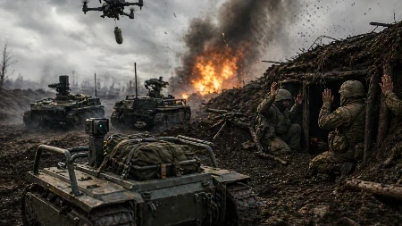 FRONT SE PRETVARA U PAKAO BEZ LJUDI! Ukrajina pustila robote koji nose 30 kg eksploziva – Rusi podigli karton i predali se!