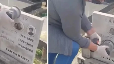 SKANDAL NA GROBLJU U SRBIJI! Svi mislili da briše ime zbog ŠVALERACIJE – istina je potpuno drugačija!