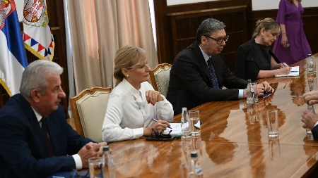 POČELE KONSULTACIJE Vučić sa predstavnicima Pokreta snaga Srbije (FOTO)