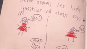 INTERNET GORI! Dečak nacrtao mamu kao neprijatelja broj 1 – razlog je GENIJALAN!