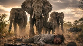 LOV SE PRETVORIO U KLANJE – Slonovi pregazili POZNATOG MILIONERA kao da ne postoji! (FOTO)