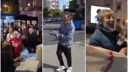 PIJANI, DROGIRANI, NASILNI Gledajte kakva blokaderska "elita" se juče okupila u Zemunu