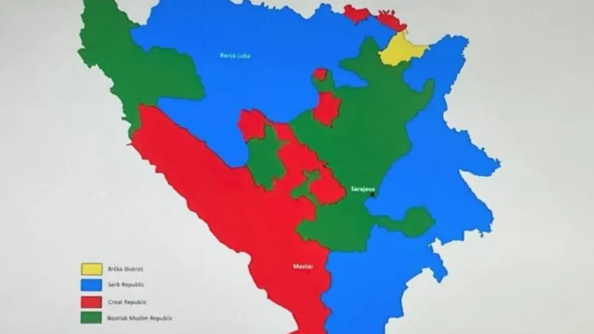 HRVATI HOĆE SVOJU REPUBLIKU U BIH! Objavljena mapa! Sarajevo i Zagreb u klinču!