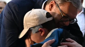 VUČIĆ ODRŽAO REČ, MALI ANDRIJA NA VEČITOM DERBIJU! „Hvala predsedniku što je ispunio jednu od mojih najvećih želja“ (FOTO)