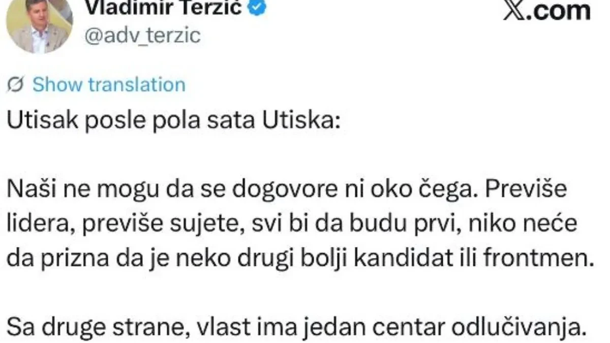 "PREVIŠE SUJETE" Blokaderski advokat očajan: Ni oko čega ne možemo da se dogovorimo