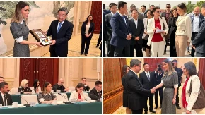 MINISTARKA MESAROVIĆ SVEČANO DOČEKANA U PROVINCIJI HEBEJ Predstavljeni 