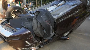 TEŠKA NESREĆA KOD TEKERIŠA Muškarac stradao u prevrnutom vozilu