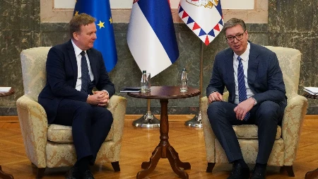 VUČIĆ SA SORENSENOM Predsednik sa specijalnim izaslanikom EU