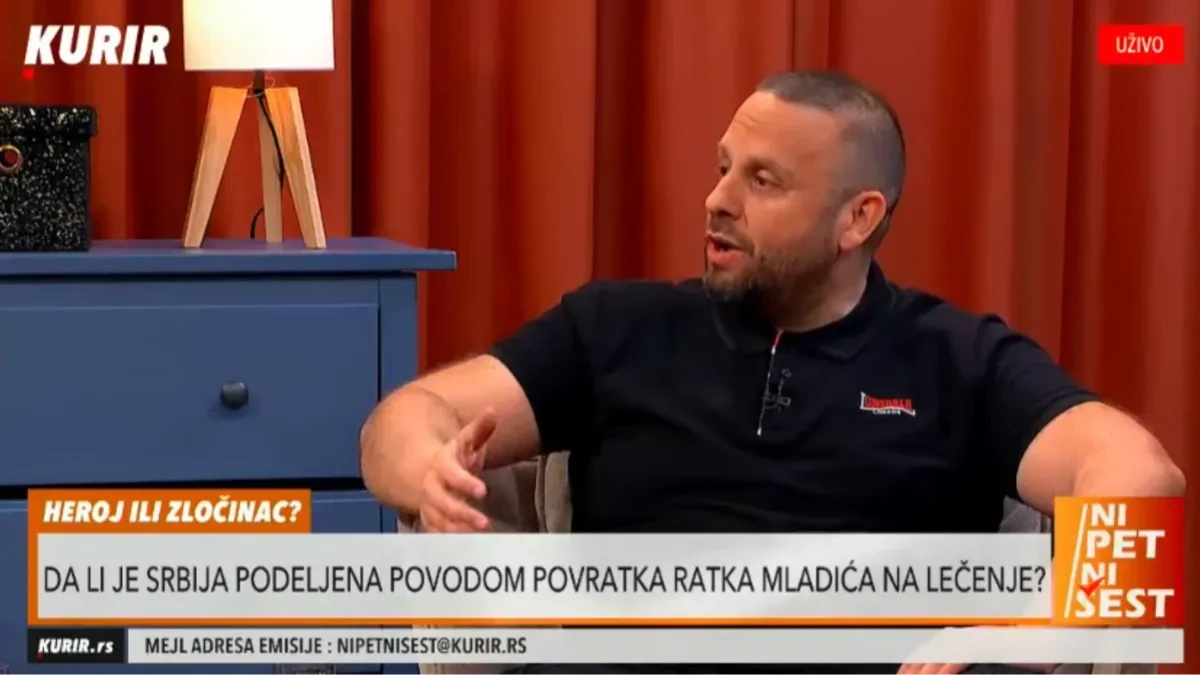 Goran Šarić o Ratku Mladiću: Zamislite da su Izrealci iz Gaze prvo izvukli žene i decu