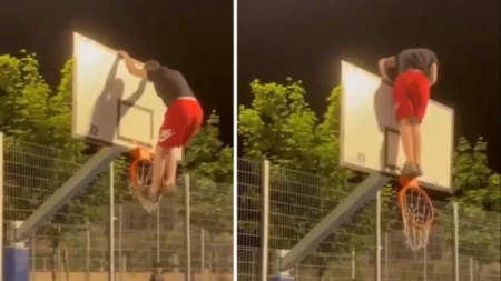 Blokaderi ruše sve pred sobom! Jedan se popeo na tablu i razvalio koš - je li ovo borba za "bolje društvo"? (VIDEO)