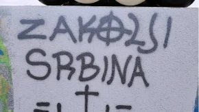Ustaški otrov preplavio Solin: Jezive poruke protiv Srba šokirale region