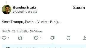 "Treba ubiti Trampa, Putina i Vučića" Milogorac iz Njujorka pozvao na ubistva državnika!