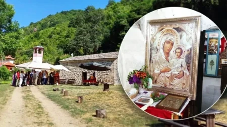 Prizori čuda iz manastira Svetog Ilije obišli svet! Ikonama svetaca vatreni oganj nije mogao da naškodi