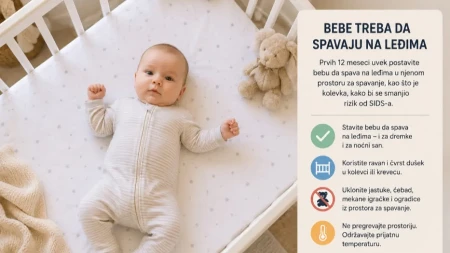 Zašto bebe treba da spavaju na leđima? NHS upozorava da ova preporuka može spasiti život