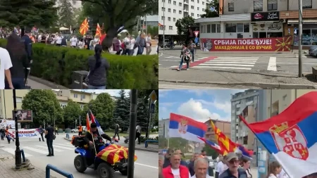 Kumanovo uz Vučića! Srbi i Makedonci zajedno poslali poruku mira i jedinstva (VIDEO)