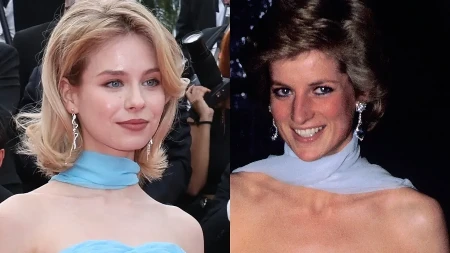 Kojoj lepše stoji? Glumica iskopirala stil princeze Dajane iz 1987. godine, izgledala kraljevski u plavoj haljini