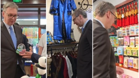 Vučić u kineskoj prodavnici suvenira: Evo šta je odabrao za svoju decu Danila, Milicu i Vukana