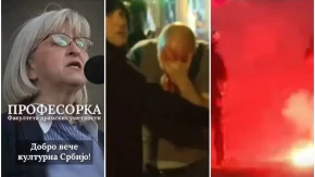 To je ta najkulturnija Srbija - glavom i bradom, motkama i kamenjem na policiju i građane! (VIDEO)