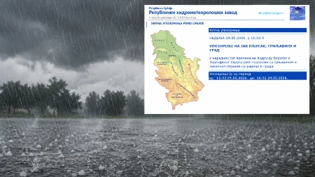 Jak pljusak, grmljavina i grad za sat vremena stižu u ovaj deo Srbije! Hitno se oglasio RHMZ
